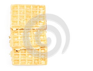 Belgian Waffle on white