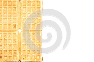 Belgian Waffle on white