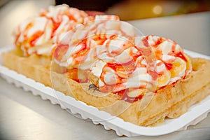 Belgian waffles in Brussels