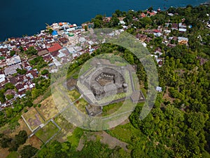 Belgica Fort in Banda Naira Island, Central Maluku