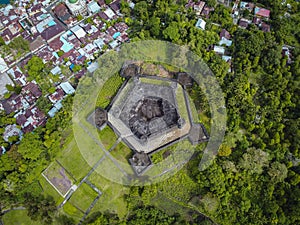 Belgica Fort in Banda Naira Island, Central Maluku, Indonesia