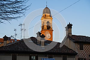 Belgioioso ancient medieval village house church