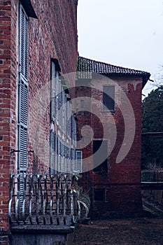 Belgioioso ancient medieval village house church