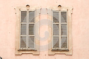 Belgioioso characteristic ancient castle perspective walls lace Po Valley particular detail balcony windows battlements lace Italy