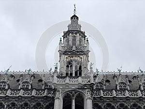 Belgium, beautiful european architecture. Brussels, Grand Palace square town hall