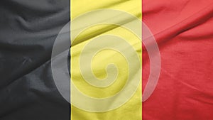 Belgium  flag with fabric texture photo