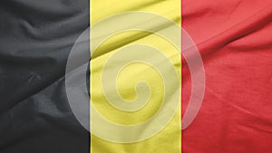 Belgium  flag with fabric texture