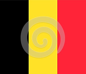 Belgium flag, flag symbol of country, state.