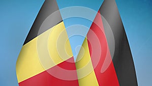 Belgium and Germany two flags