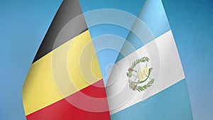 Belgium and Guatemala two flags