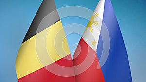 Belgium and Philippines two flags