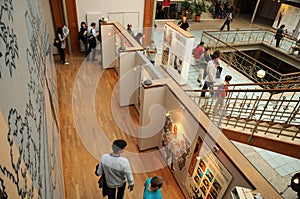 Belgium, picturesque comic strip museum of Brussels