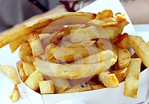 Belgium potatoes fries photo