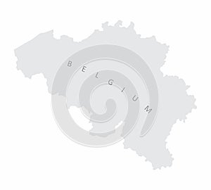 Belgium silhouette map photo