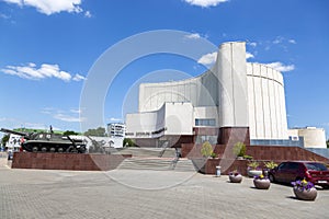 Combat technology of the period of World War II near the Museum-Diorama Fire Arque in Belgorod