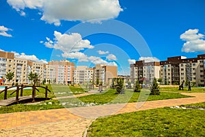 Belgorod, Russia. New residential neighborhood 