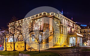 Belgrade City Hall at night