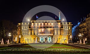 Belgrade City Hall at night