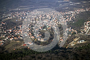 Belgrade cityscape aerial view