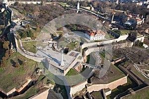 Belgrade fortress, aerial view