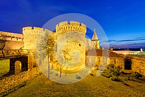 Belgrade fortress and church with garden