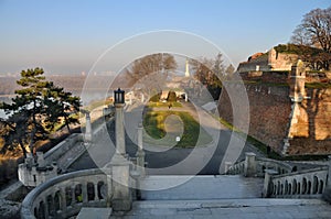 Belgrade Fortress and the Kalemegdan Park. Serbia.