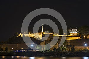 Belgrade Fortress At Night, Belgrade, Serbia