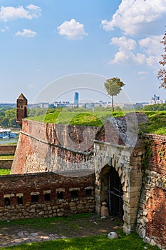 Belgrade Fortress - the old citadel and Kalemegdan Park at the confluence of the Sava and Danube rivers