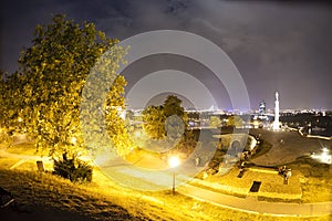 Belgrade fortress and panorama view