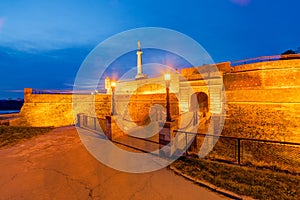 Belgrade fortress and panorama view