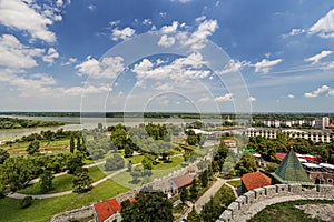 Belgrade fortress and panorama view