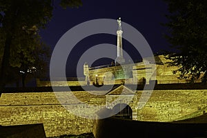 Belgrade Fortress and Victor monument in Belgrade, Serbia