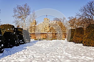 Belgrade fortress an winter