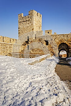 Belgrade fortress an winter