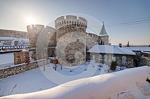 Belgrade Fortress in winter