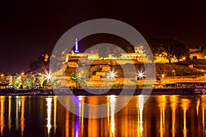 Belgrade Kalemegdan fortress by night 2