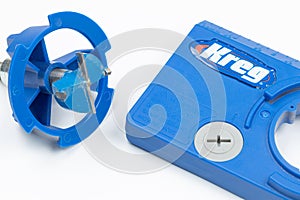 Belgrade 25.11.2022. - Kreg tools jigs isolated above white background