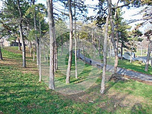 Belgrade park Kalemegdan placed in the city center, Serbia