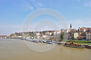 Belgrade, Save River - View from Branko`s Bridge