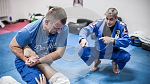 Sensei master instructor Avi Nardia explains BJJ ground fighting technique
