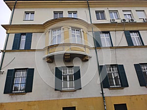 Belgrade Serbia Hungary consulate nicely decorated windows