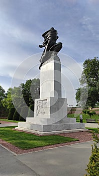 Belgrade, Serbia - May 2021. Monument of Gratitude to France. It was built on November 11, 1930 as a sign of friendship.