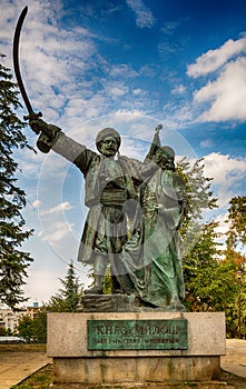 Belgrade, Serbia 07/09/2017: Monument of Milos Obrenovic in Belgrade