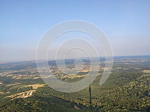 Belgrade Serbia panoramic view from Avala tower