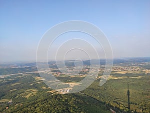 Belgrade Serbia panoramic view from Avala tower