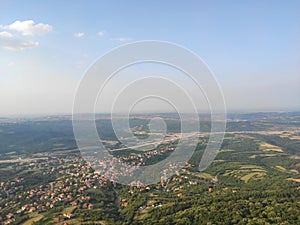 Belgrade Serbia panoramic view from Avala tower