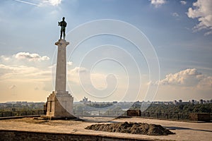 Belgrade Serbia Victor Monument on Kalemegdan Fortress