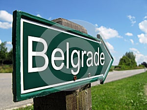 Belgrade signpost