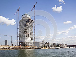 Belgrade Tower Under Construction Within the Belgrade Waterfront Project - September 2020