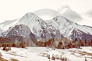 Belianske Tatry mountains in winter, Slovakia
